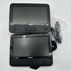 Philips Portable Dvd Mp3 Player PD9012/37 Black Car Power Cord Tested Works